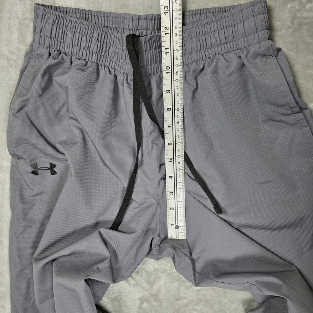 Under Armour HeatGear Track Pants Mesh Gray Mens M FAIR Techwear Minimalist